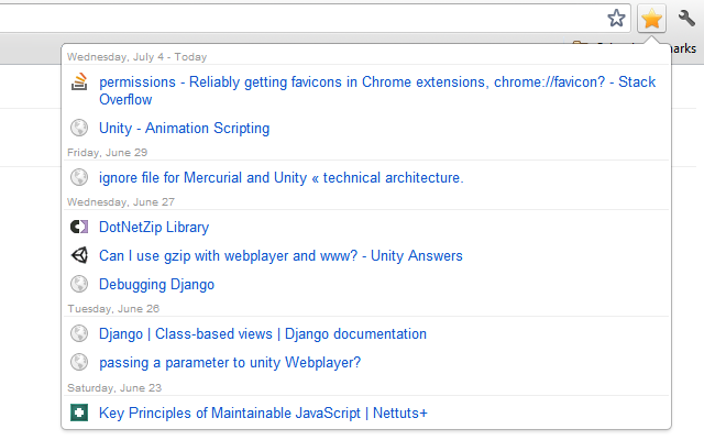 Recent Bookmarks截图1