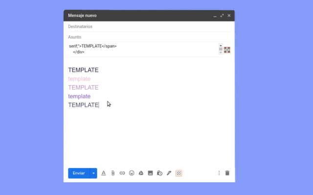 HTML template Gmail截图2