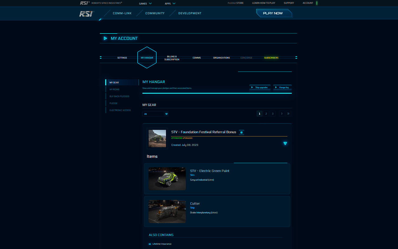 星際公民 - 更好的黑暗 RSI 網路風格截图1