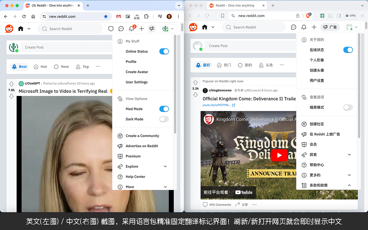 界面翻译 - 网页翻译固定插件|汉化语言包|免费截图4