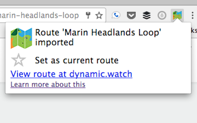 dynamicWatch Route Save to Garmin截图1