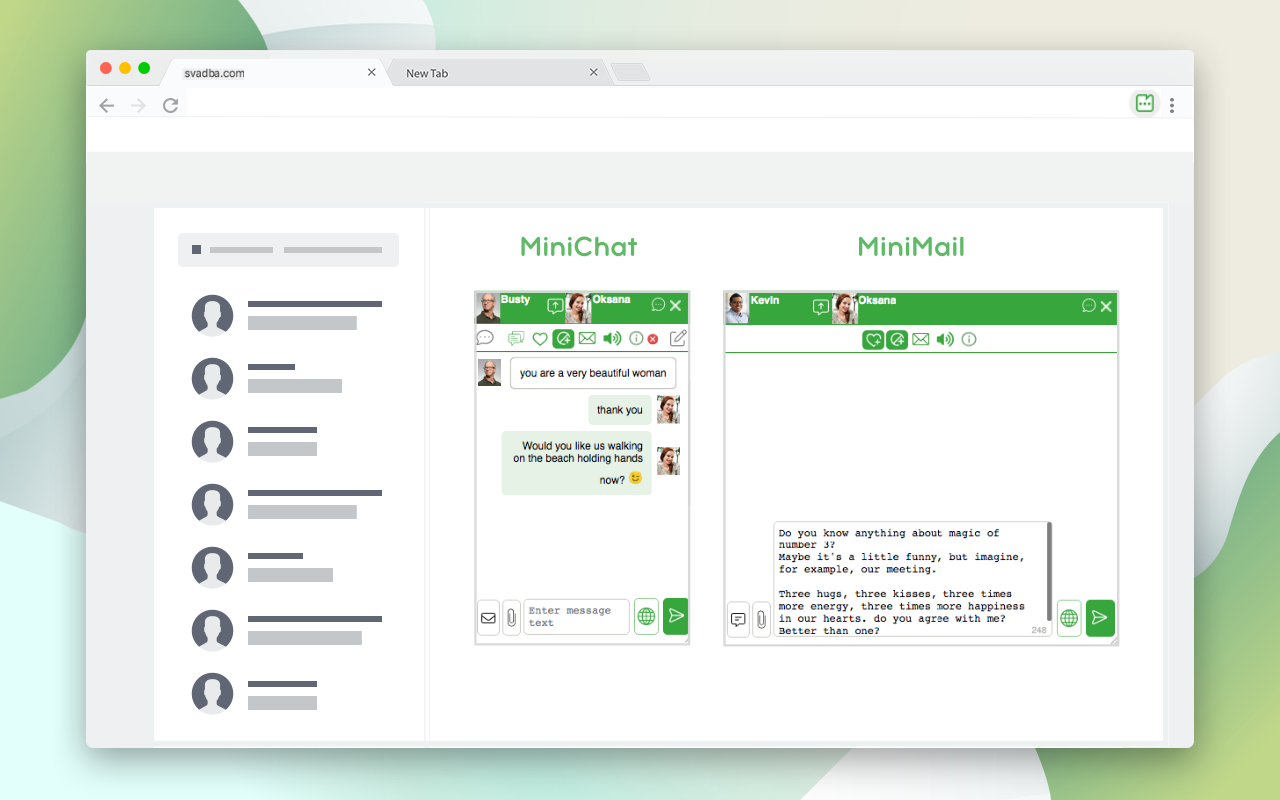 Svadba/Affiliact - Мультиаккаунт чаты/письма截图1