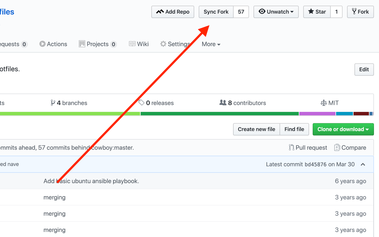 GitHub Sync Fork截图1