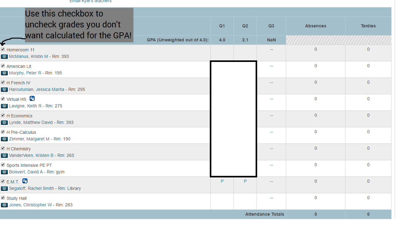 PowerSchool Grade Calculator截图2