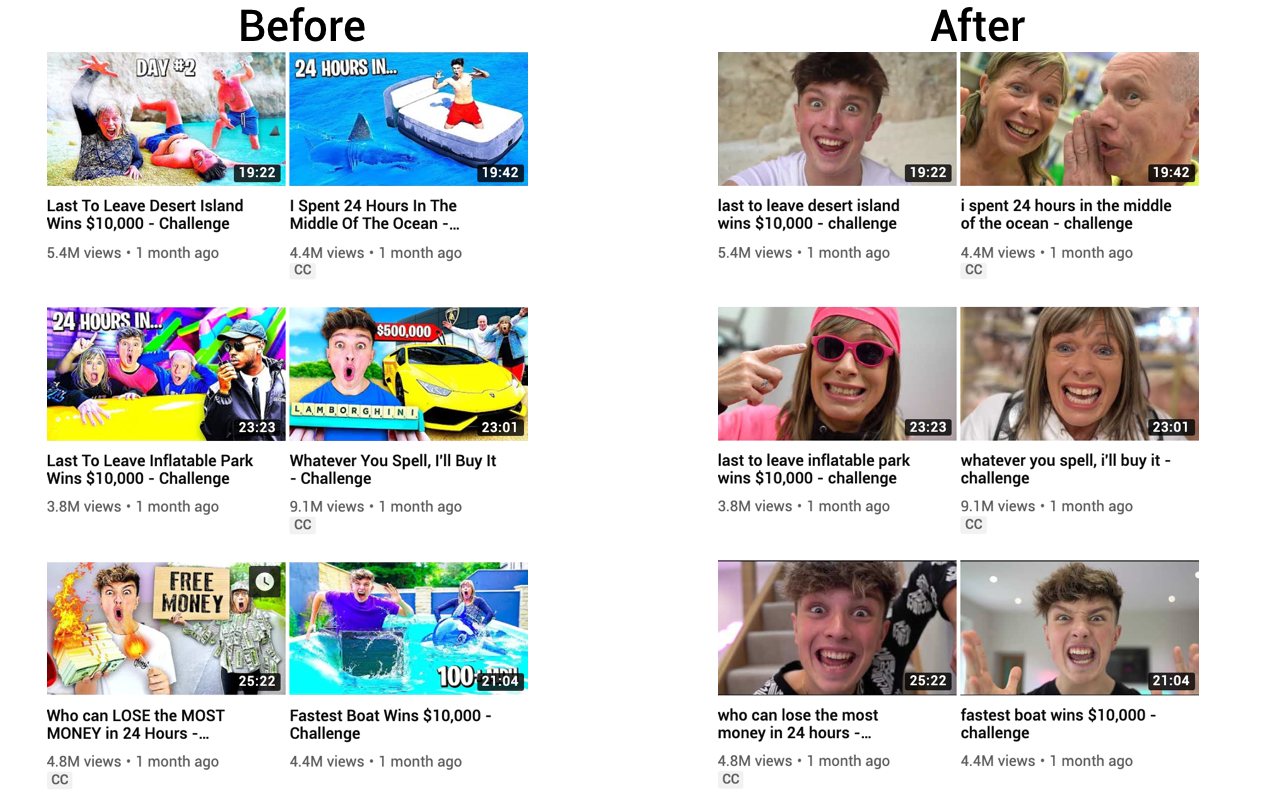 Clickbait Remover for Youtube截图2