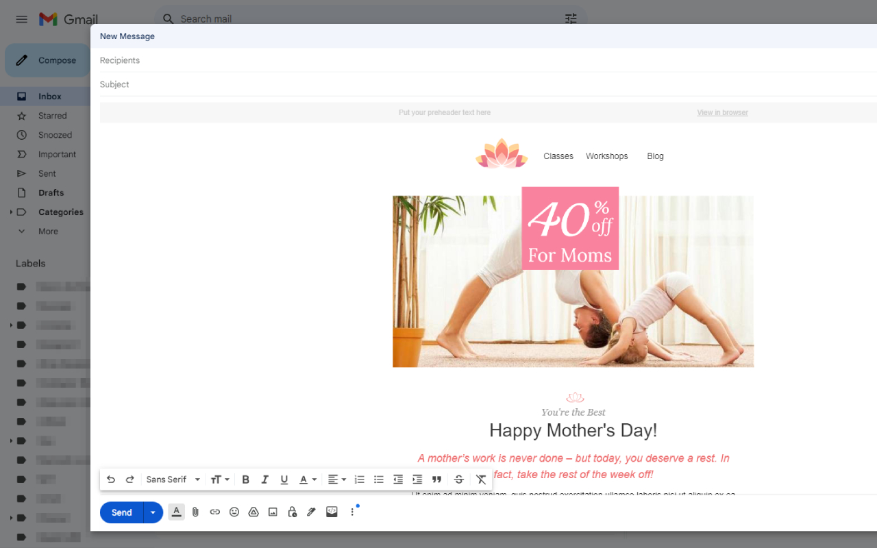 HTMaiL: Insert HTML into Gmail, Outlook and Yahoo Mail截图1