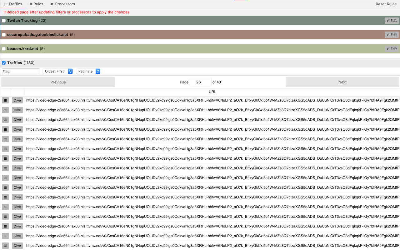 Diver - Web Traffic Monitor Tool截图2
