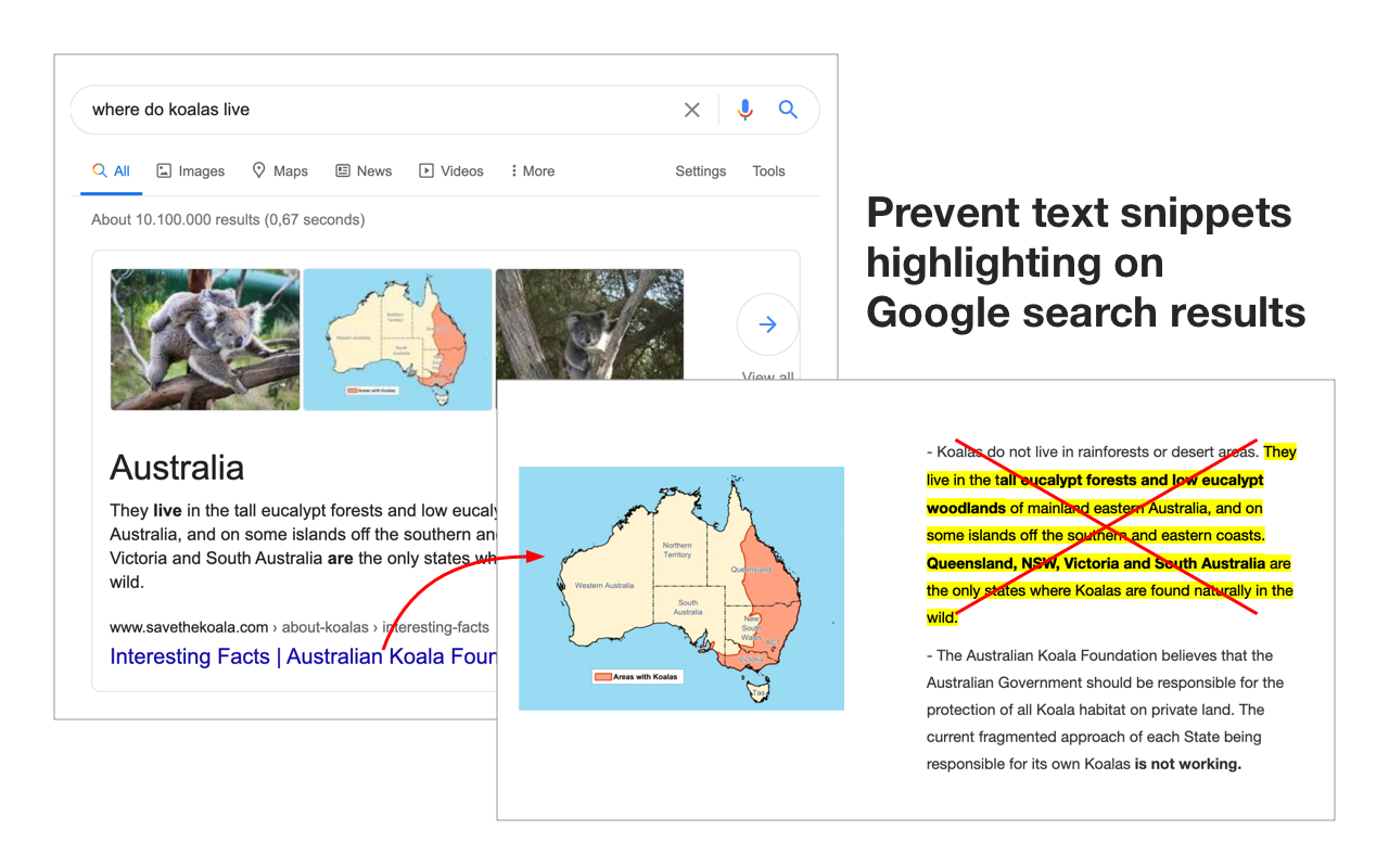 Disable Google Search Text Highlights截图1
