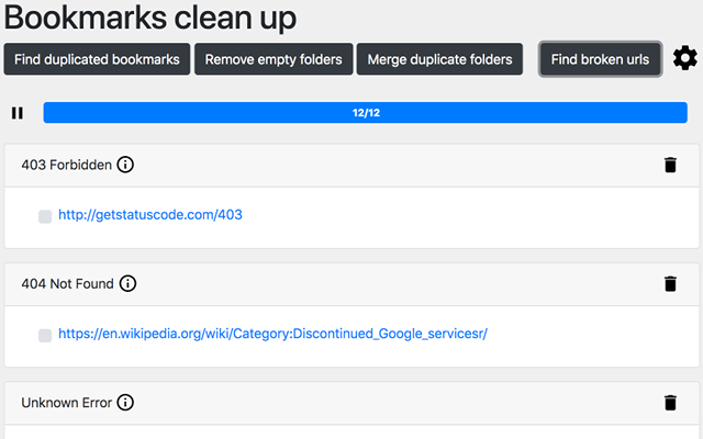 Bookmarks clean up截图1