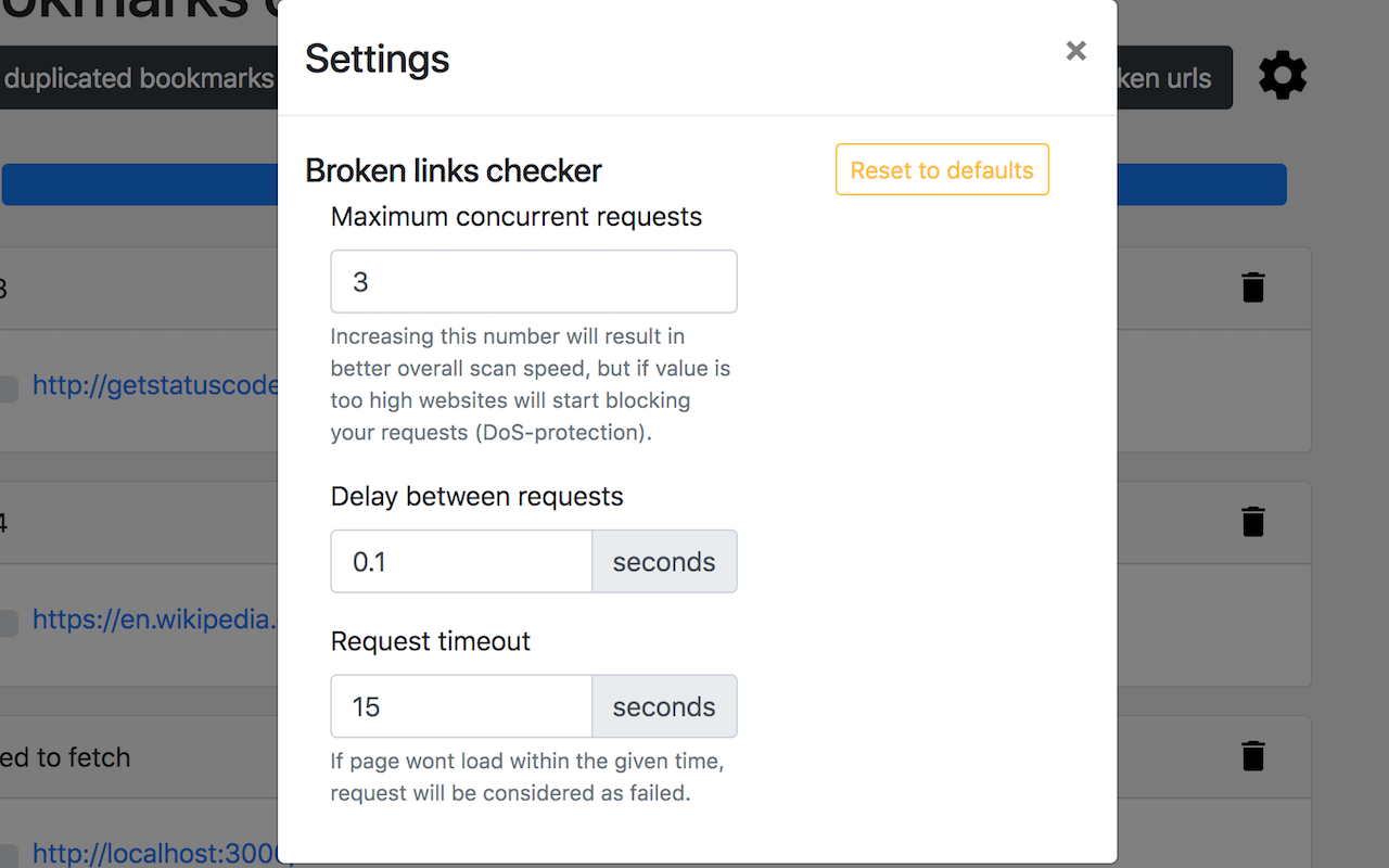 Bookmarks clean up截图2