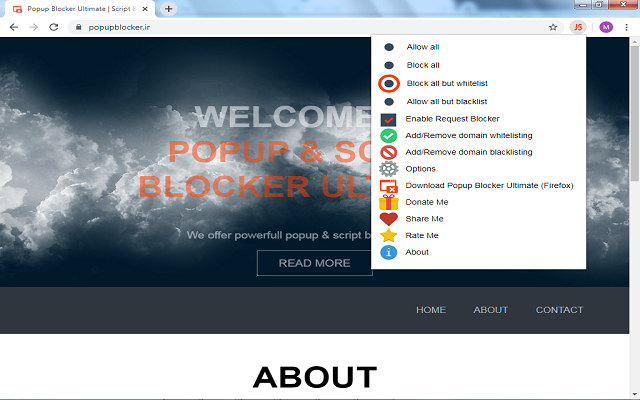 Script Blocker Ultimate (NoScript,Disable JS)截图1