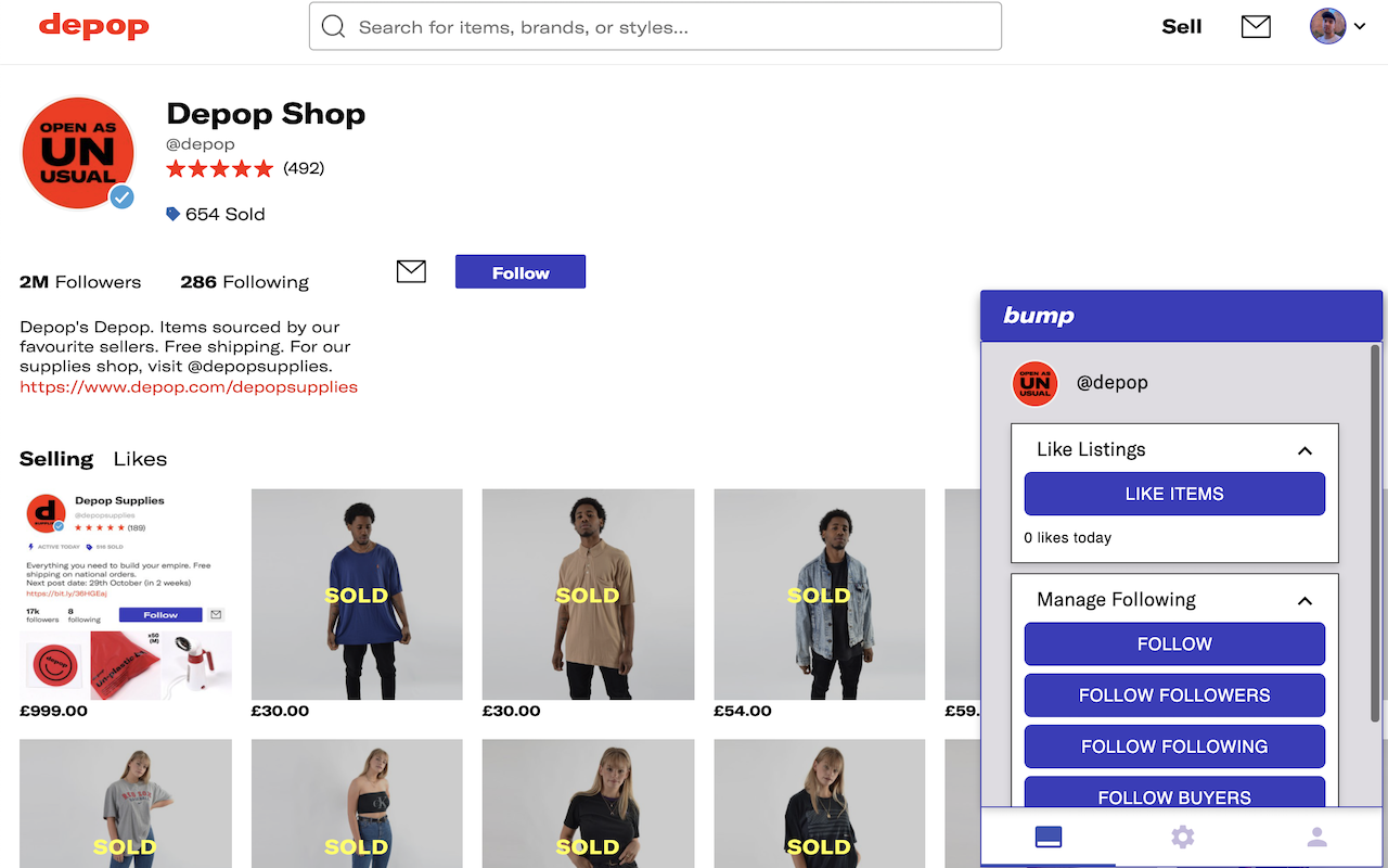 Depop Bot - Bump | Refresh your Listings截图1