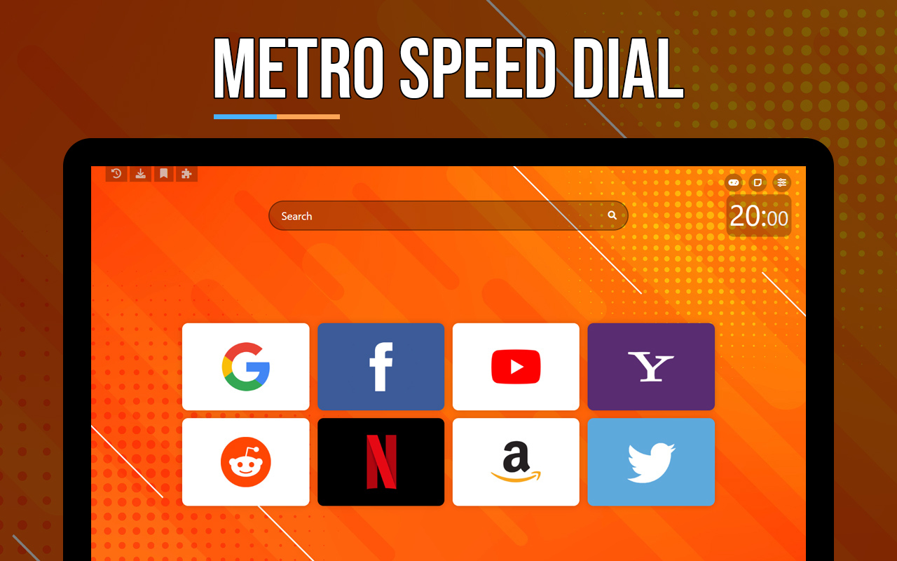 Metro Speed Dial - Modern New Tab page截图2