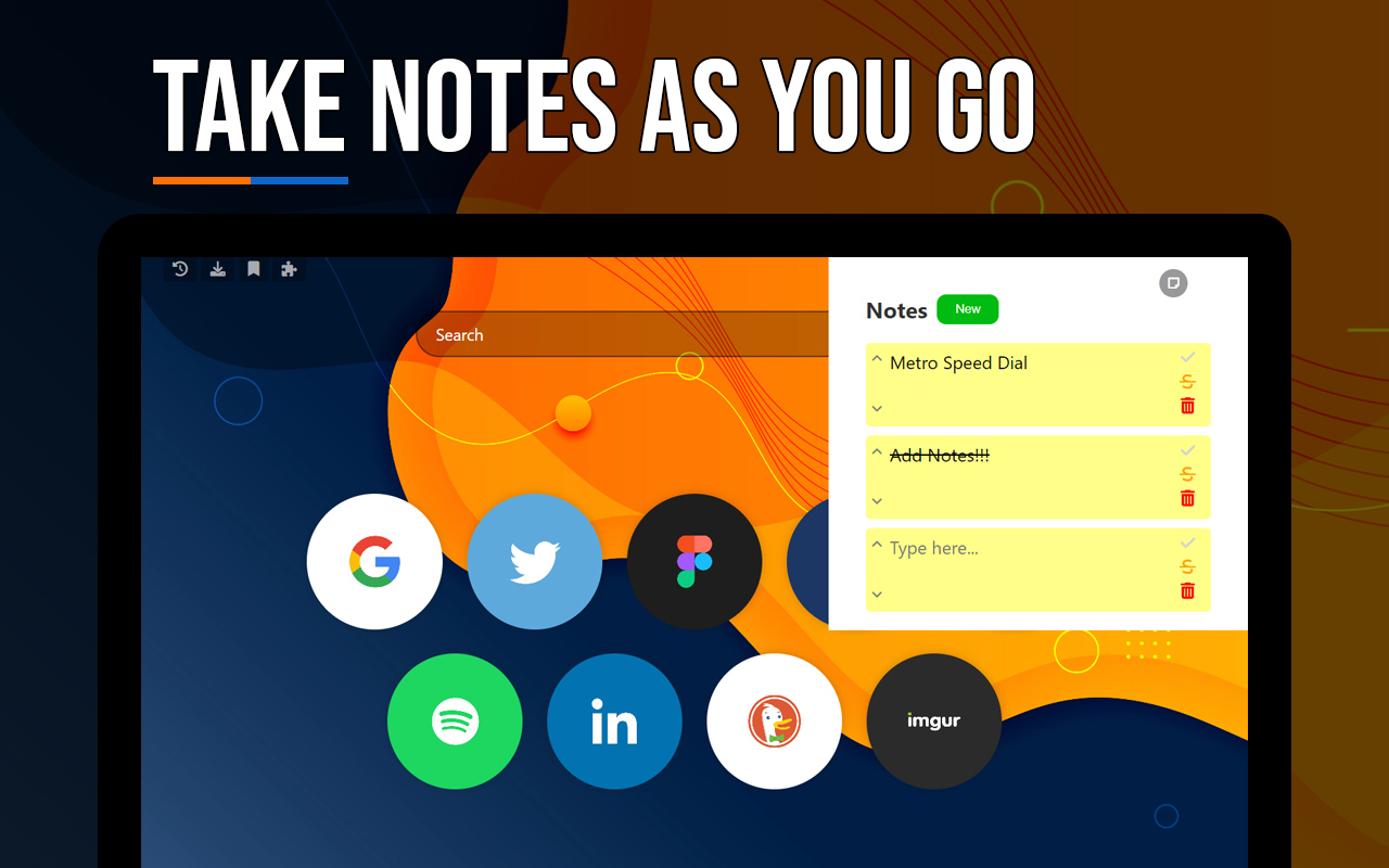 Metro Speed Dial - Modern New Tab page截图4