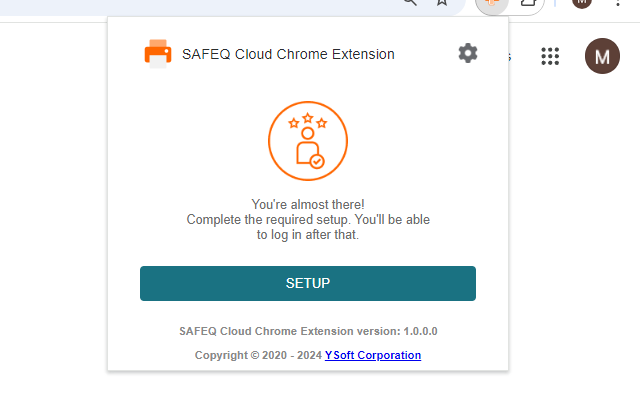 SAFEQ Cloud Chrome Extension截图3