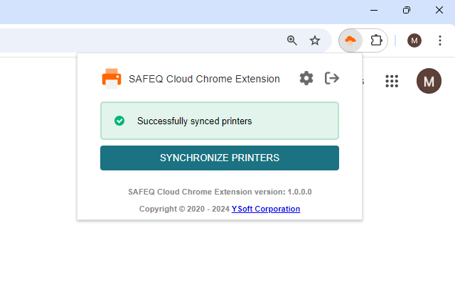 SAFEQ Cloud Chrome Extension截图4