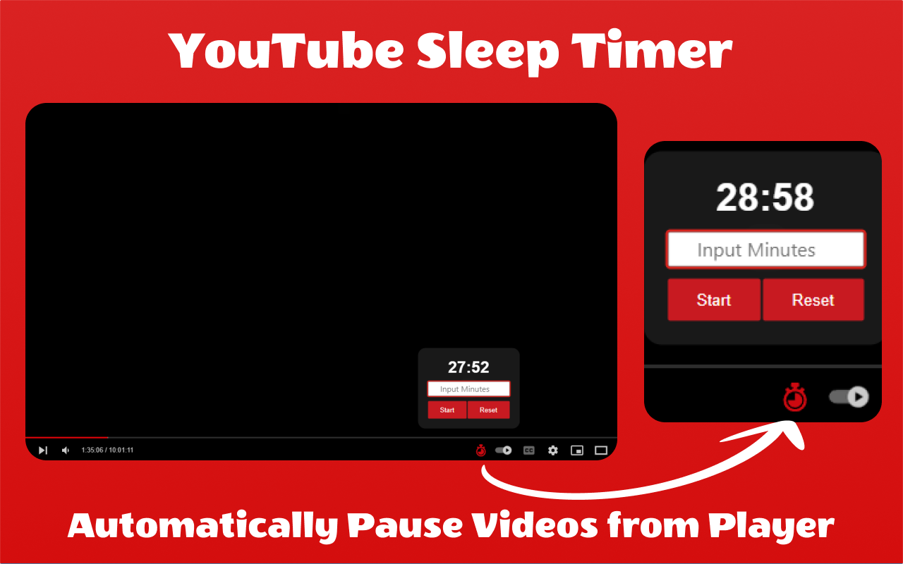 YouTube 睡眠定时器 - YouTube Sleep Timer截图1