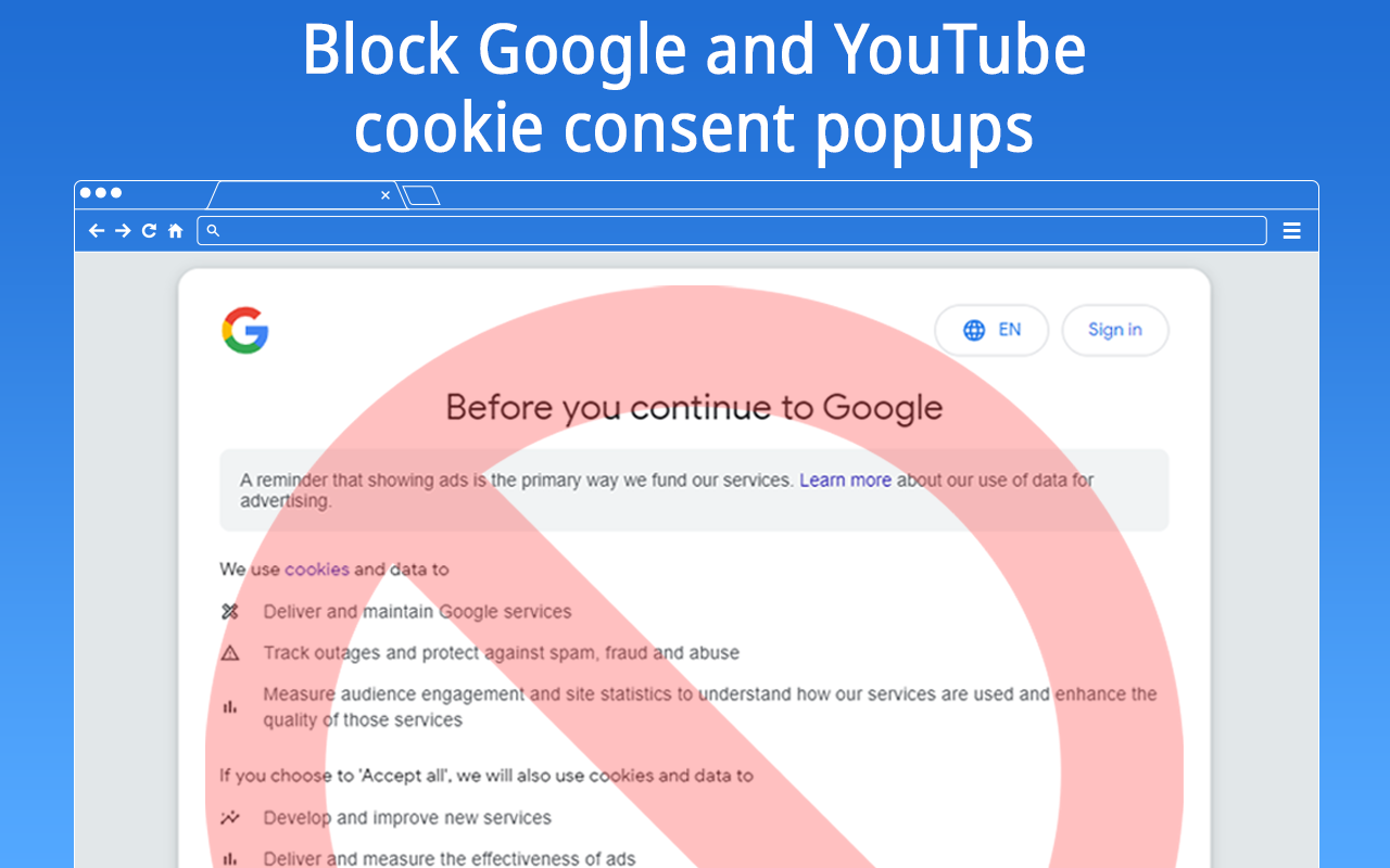 Google & YouTube Cookie Consent Popup Blocker截图3