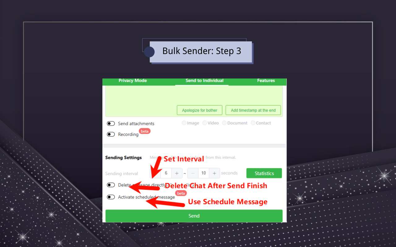 WhatsApp 群发助手截图1