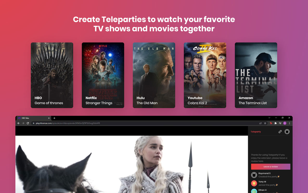Netflix Party is now Teleparty截图1