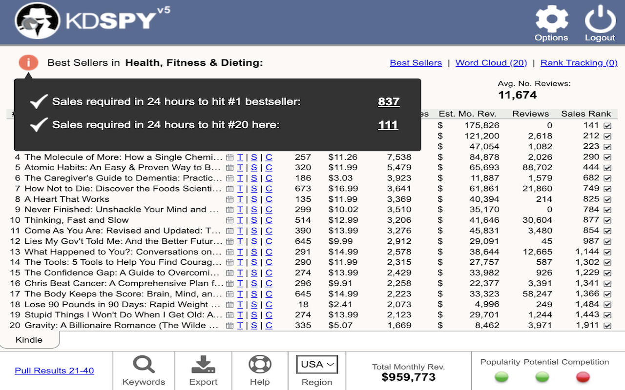 KDSPY – Keyword Research for Authors截图3