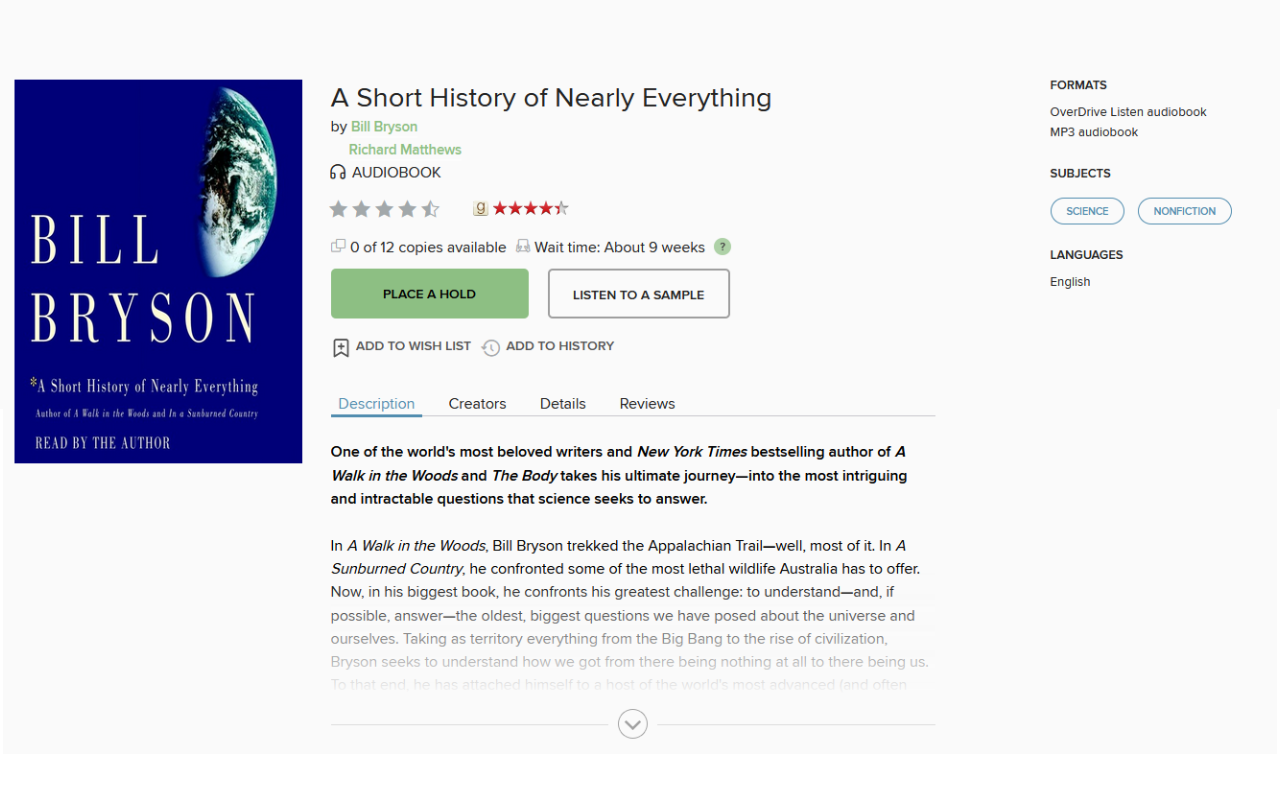 Goodreads Ratings on Overdrive截图1