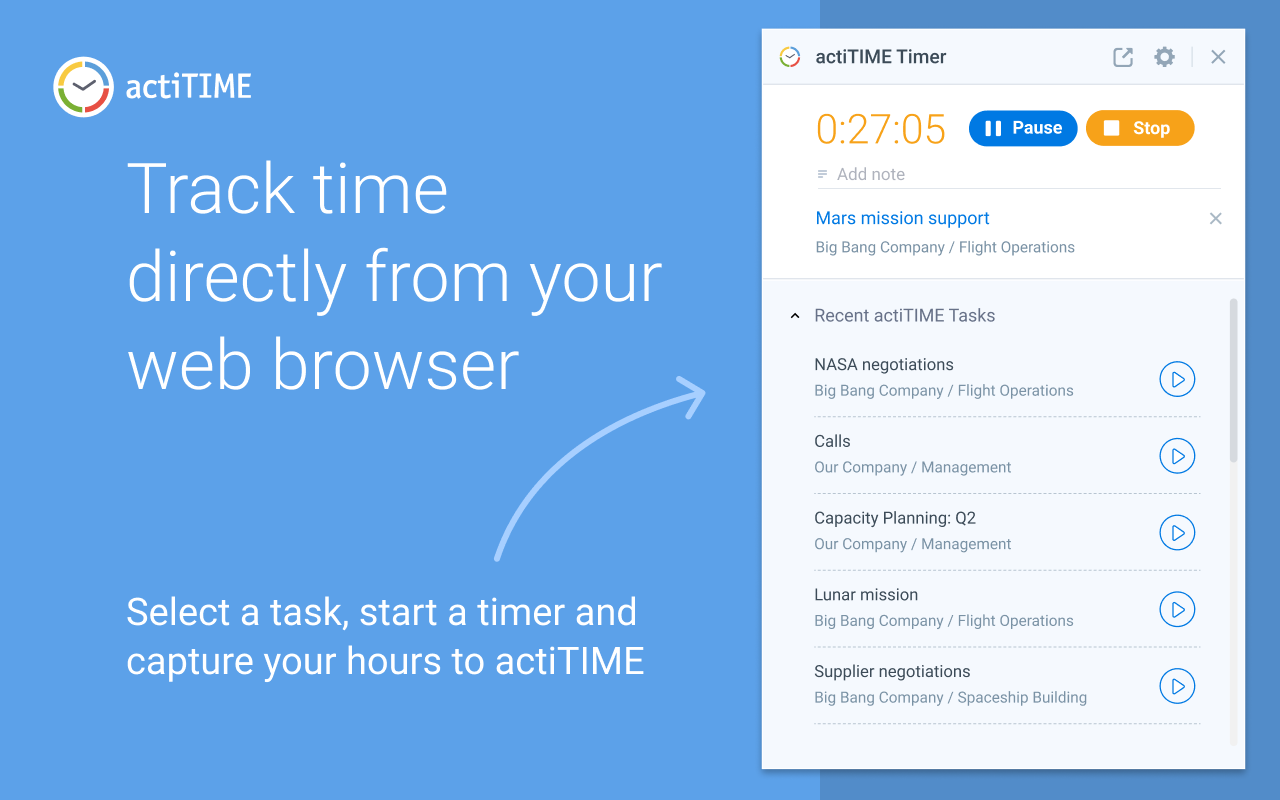 actiTIME Time Tracking & Project Management截图3