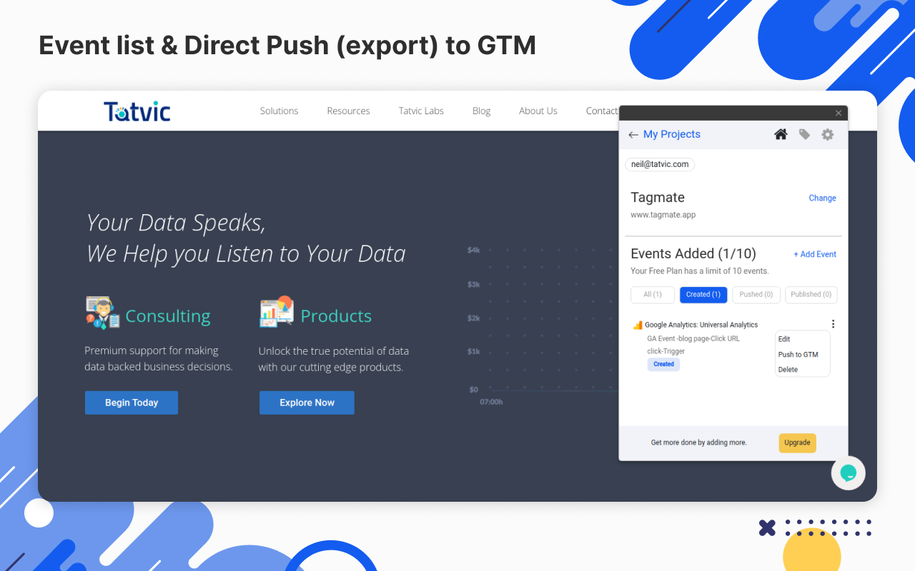 Tagmate Tracker for GA/GA4 Events截图2