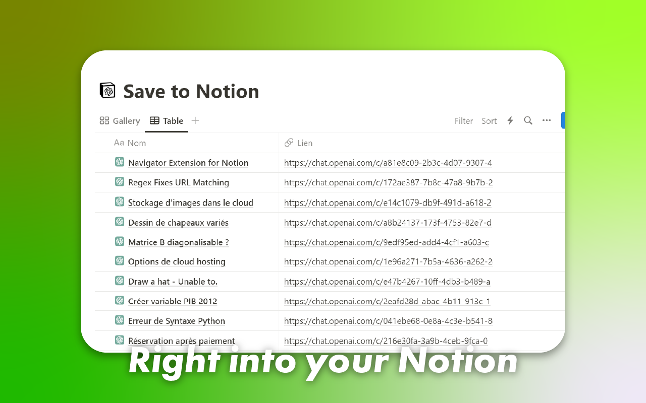 Chat to Notion截图3