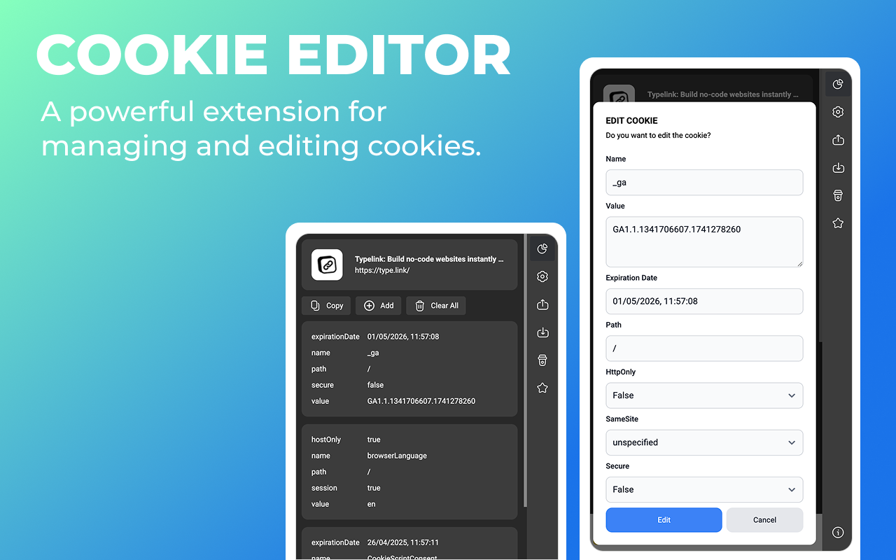 Cookie Editor截图5