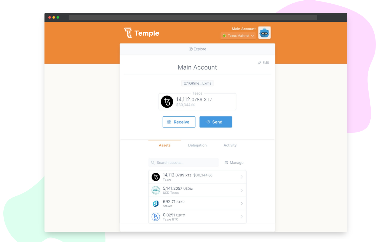Temple - Tezos Wallet截图2