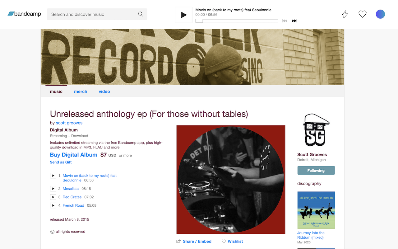 Bandcamp Fixed Player截图1