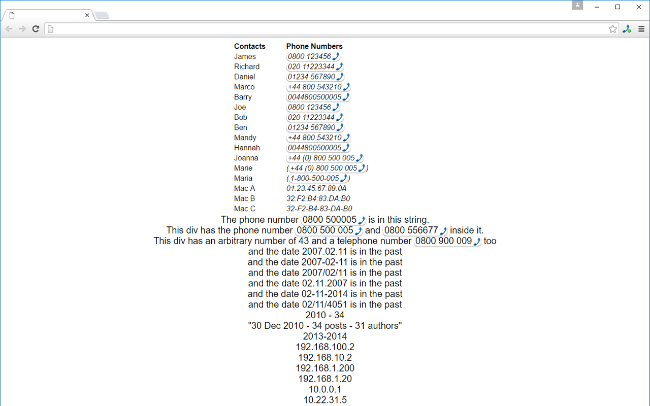 Telephone Number Detection截图1