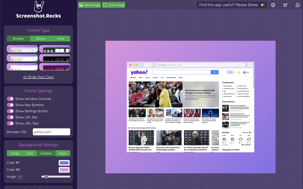Screenshot.rocks: One-click screenshot capture and design mockups截图2