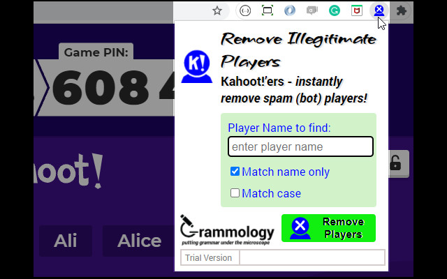 Kahoot!’ers - Remove Illegitimate Players截图3