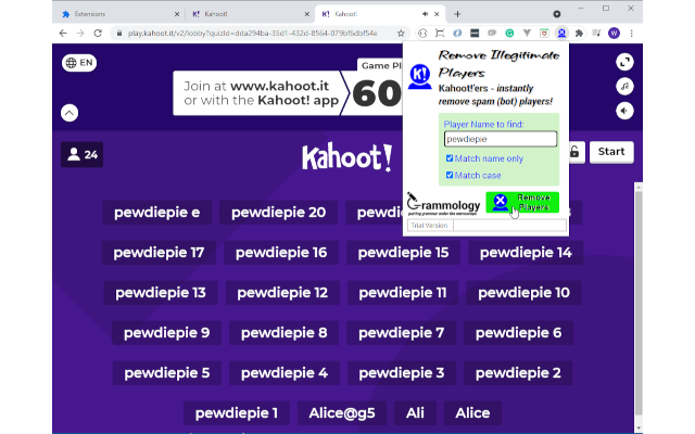 Kahoot!’ers - Remove Illegitimate Players截图4