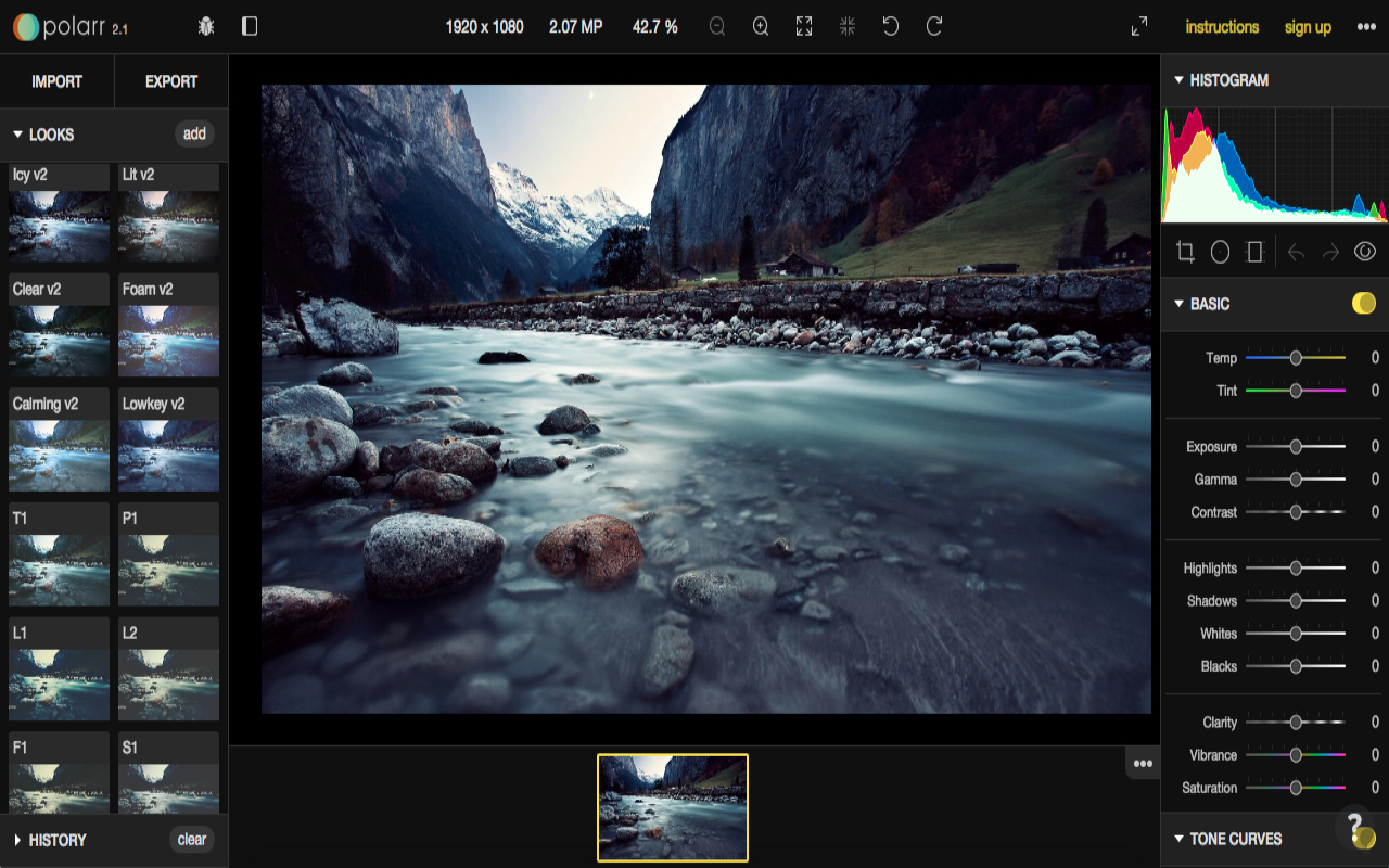 Polarr - Online Photo Editor截图1