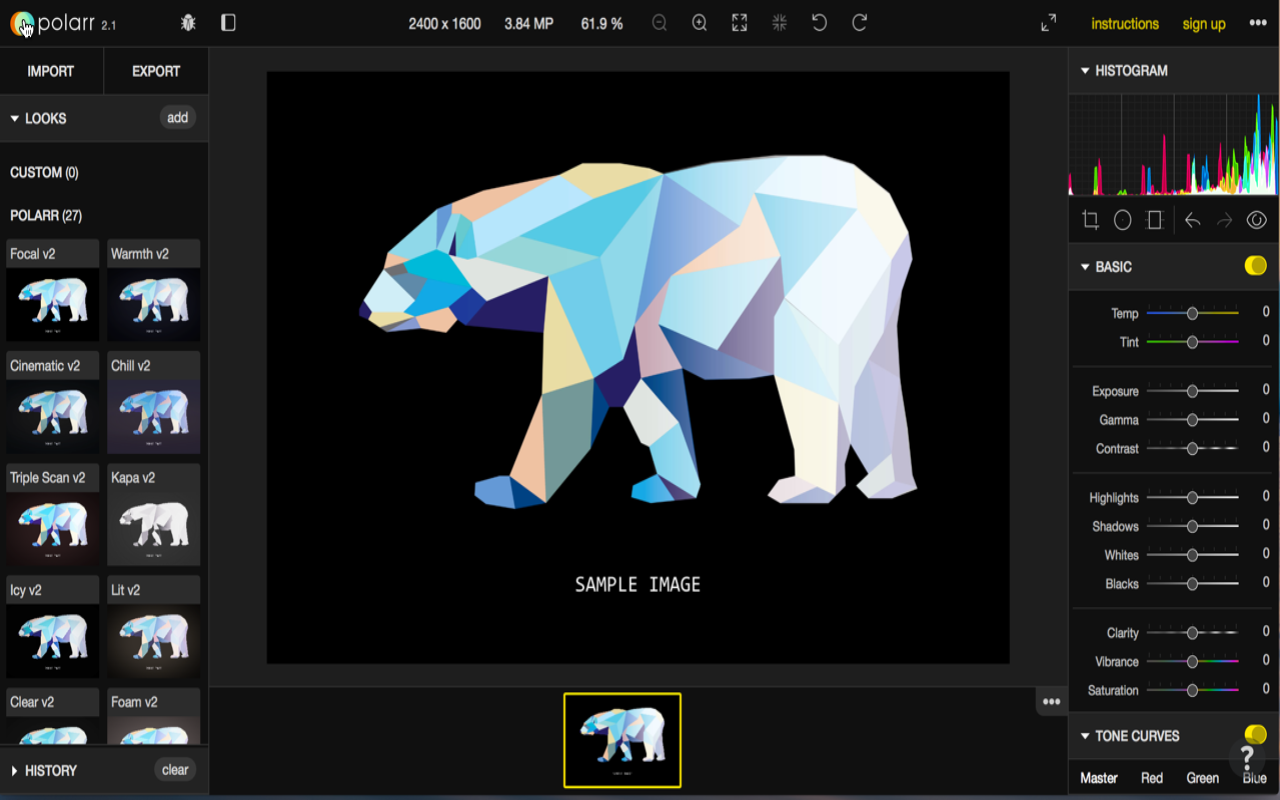 Polarr - Online Photo Editor截图3