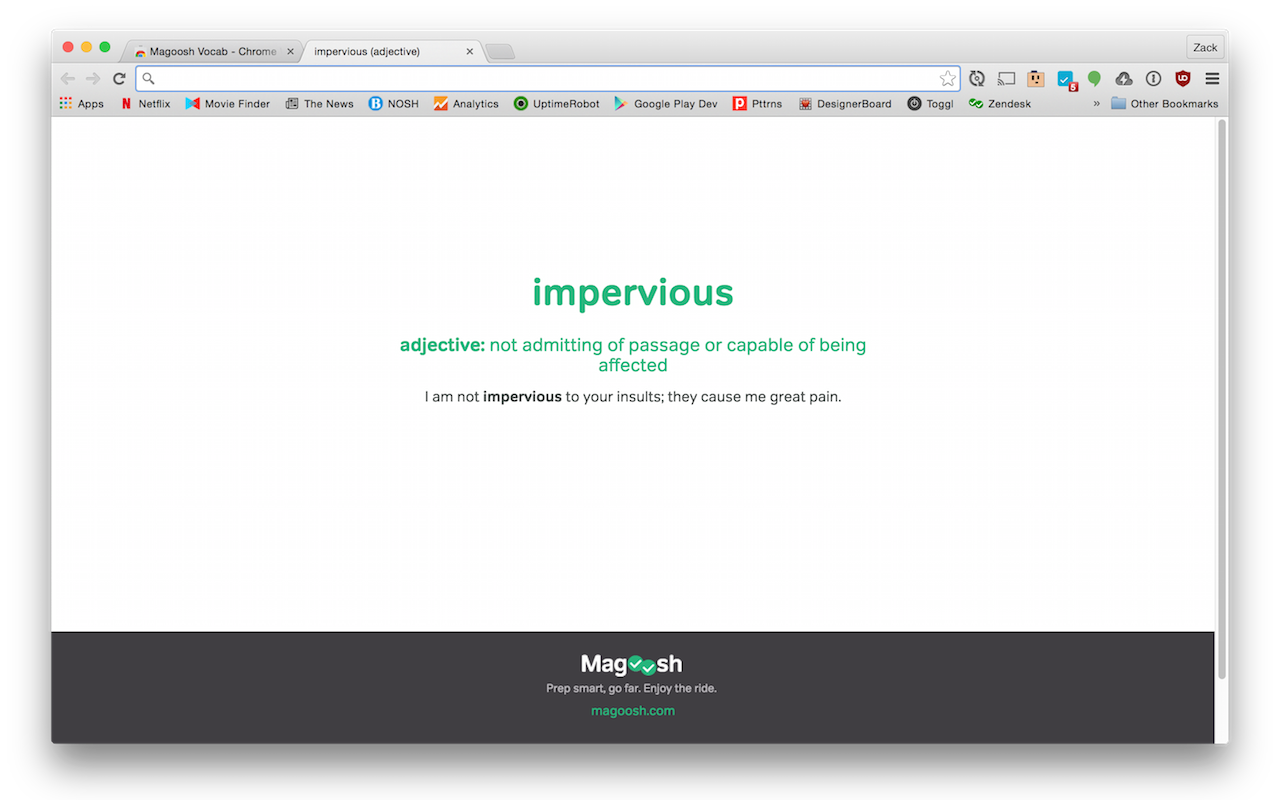 Magoosh Vocabulary截图1