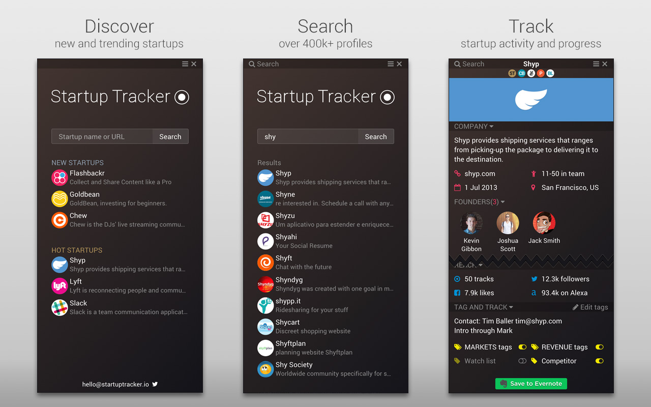 Startup Tracker截图2