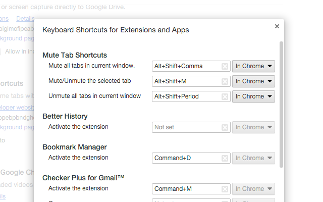 Mute Tab Shortcuts截图1