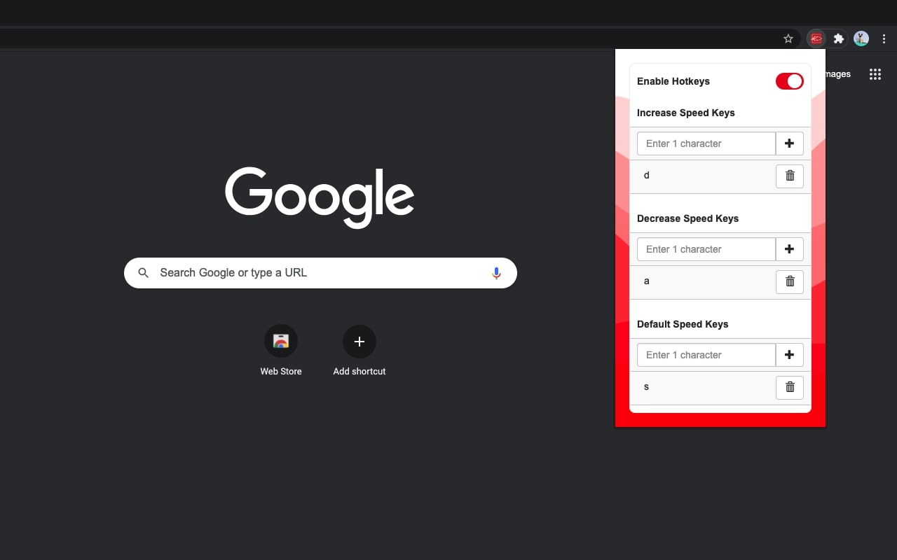 Youtube Speed Control Hotkeys截图2