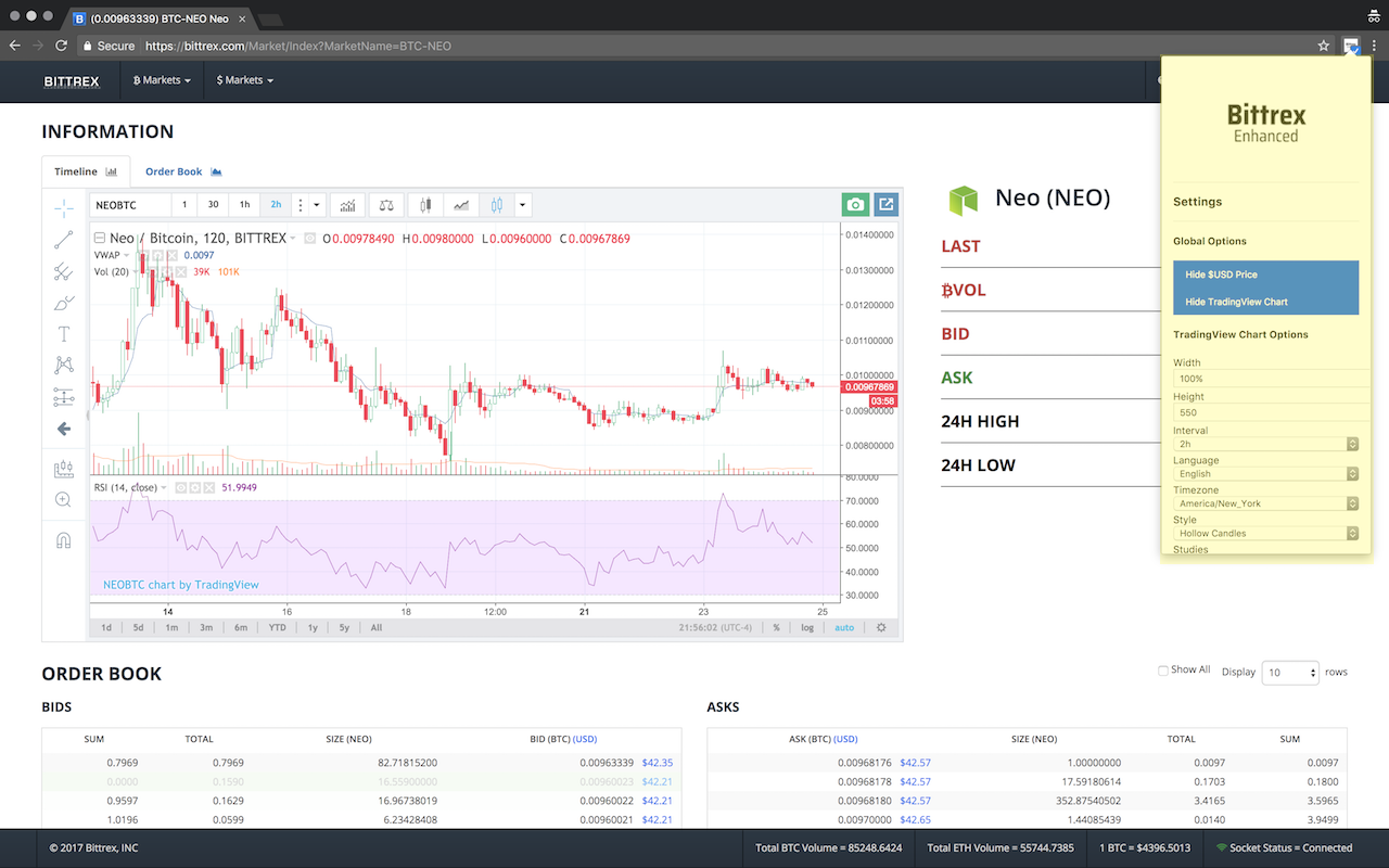 Bittrex Enhanced截图5