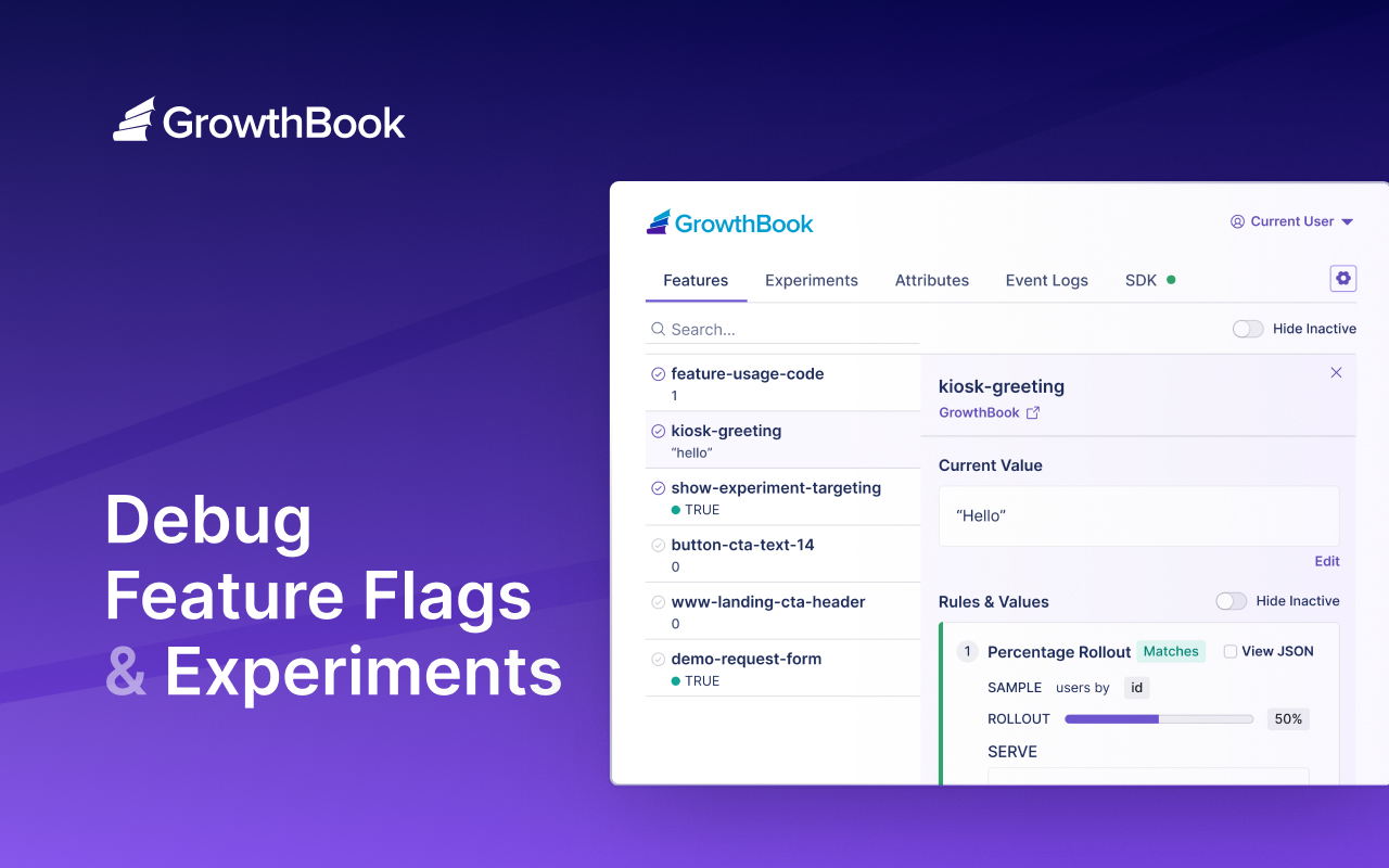 GrowthBook DevTools截图3