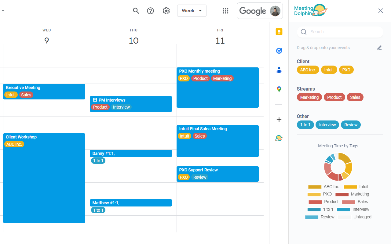 Meeting Dolphin Google Calendar Tags截图3
