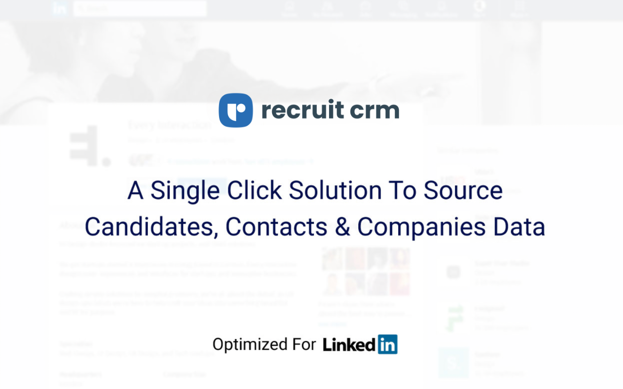 Recruit CRM Sourcing Extension截图3