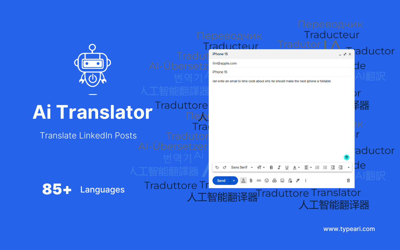 Ai Translator for Textbox Powered by ChatGPT截图1