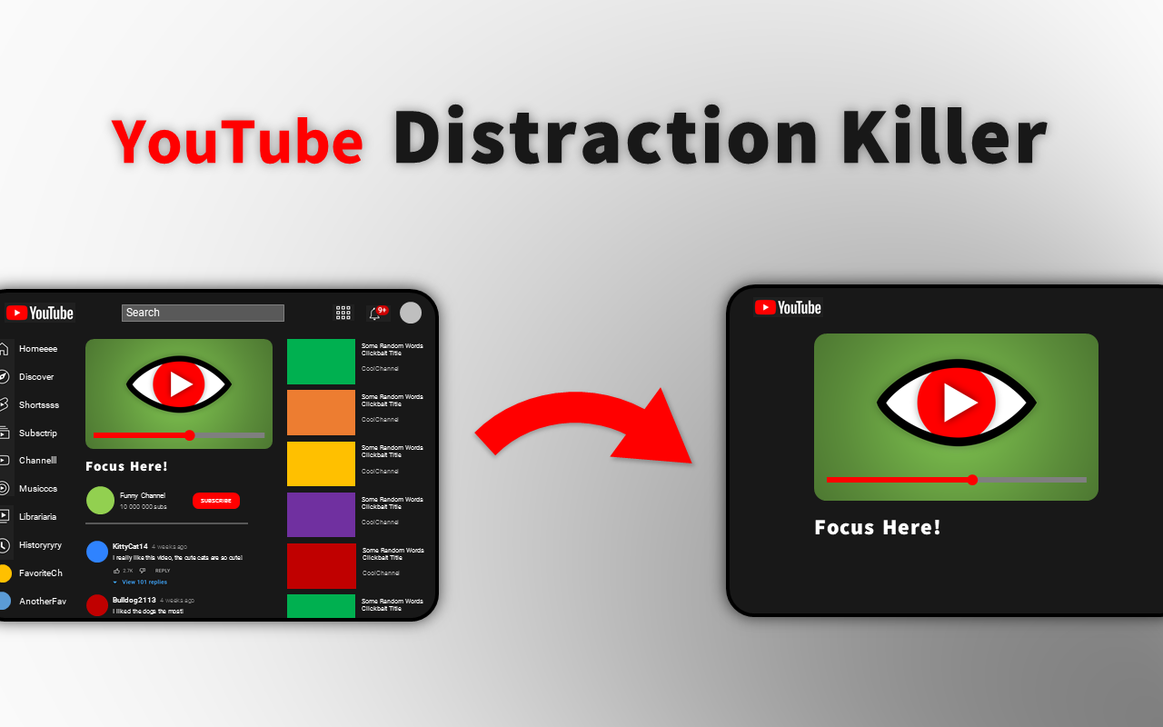 YouTube Distraction Killer截图1