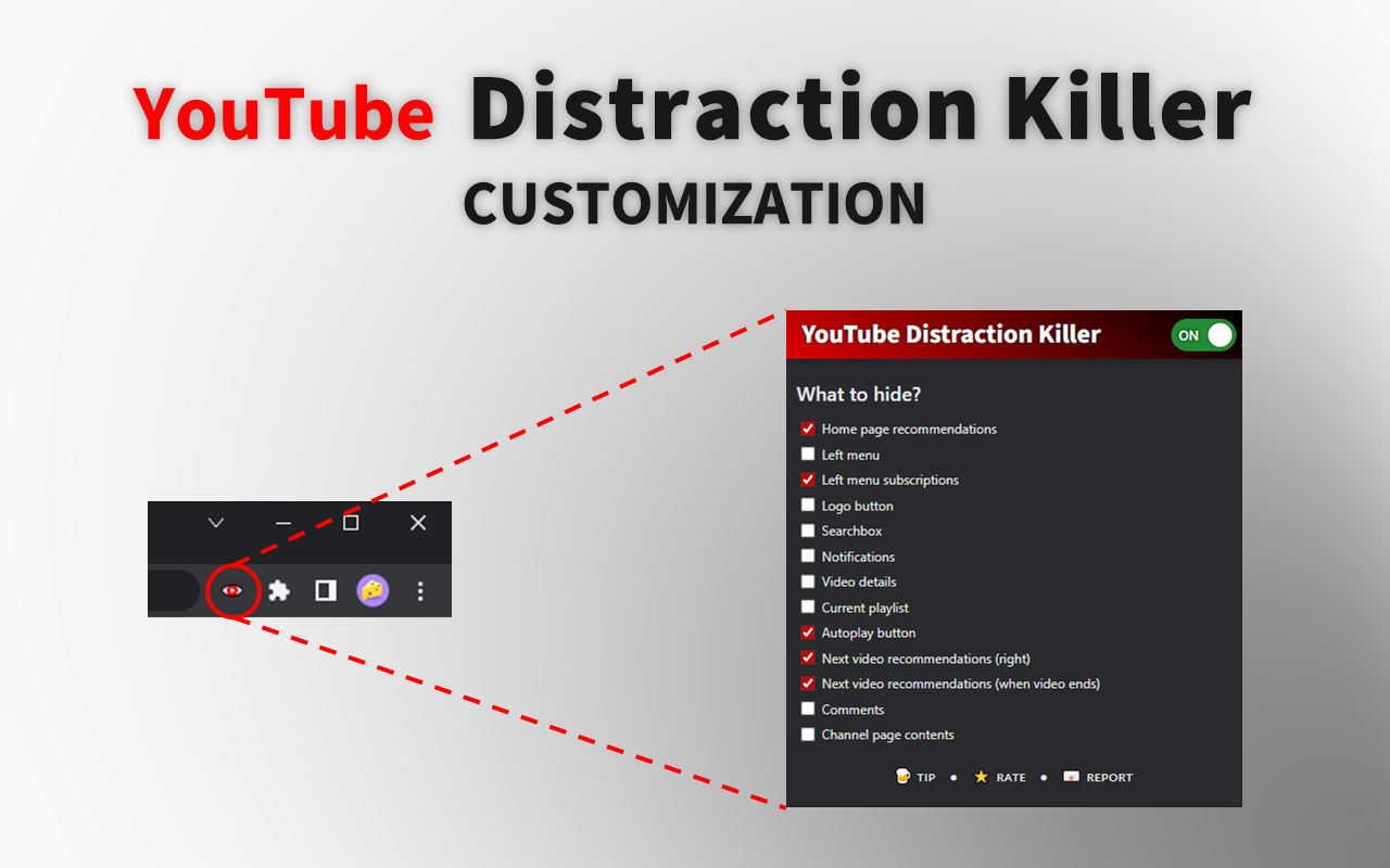 YouTube Distraction Killer截图2