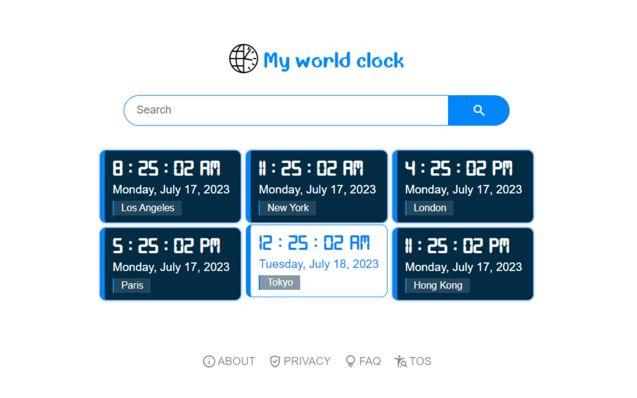 My world clock截图2
